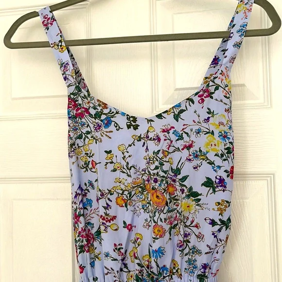 Floral midi dress, asymmetrical. - Picture 6 of 8